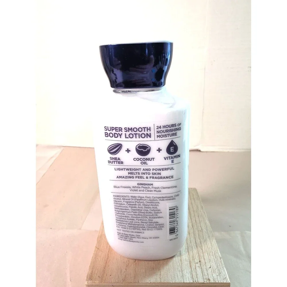 New Gingham by Bath & Body Works lotion, Shea butter  + vitamin E 8oz